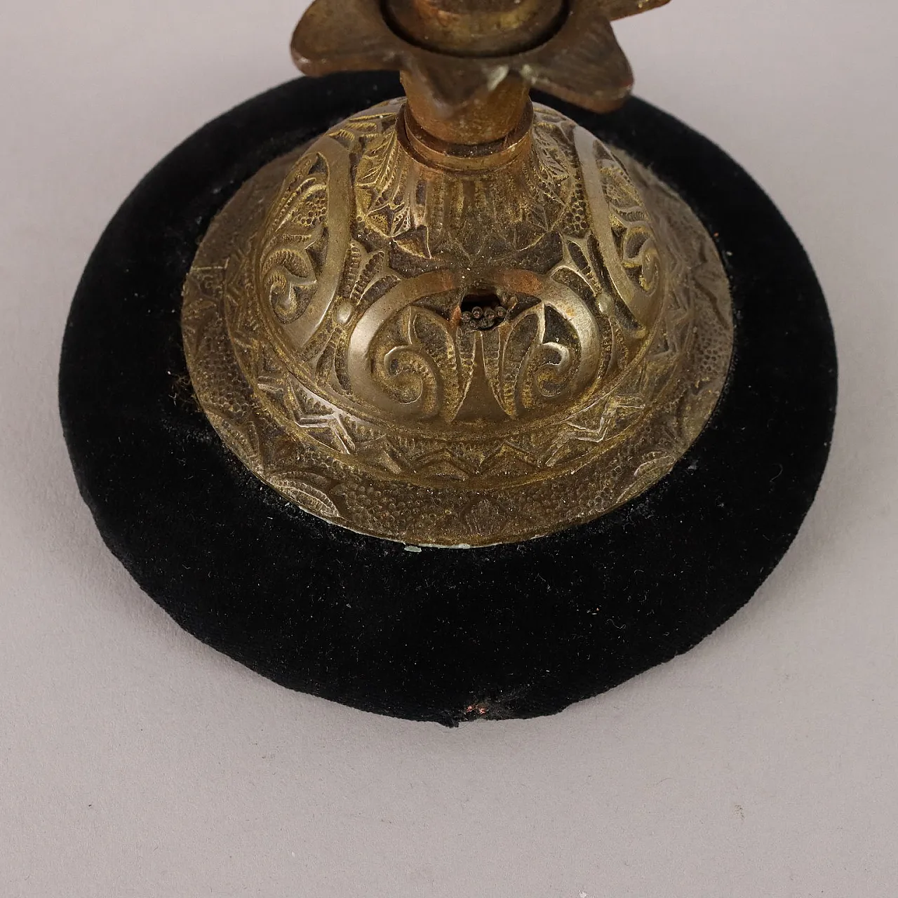 Candeliere in bronzo e ceramica, '800 8