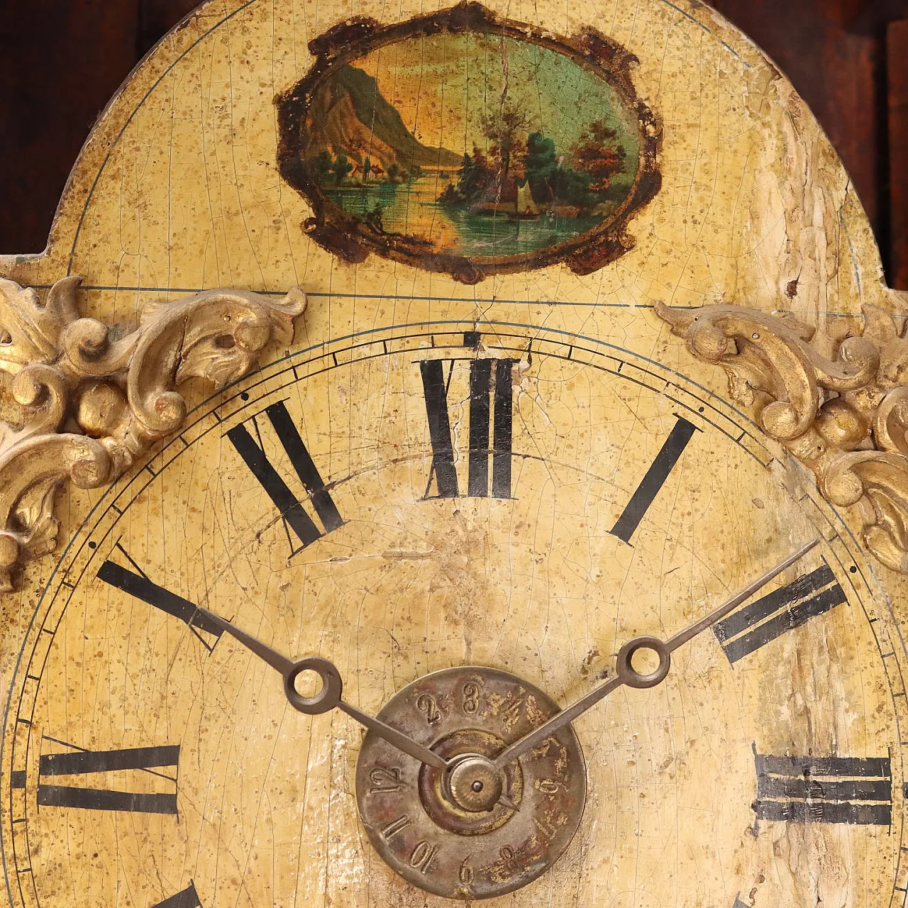 Morbier grandfather clock in walnut spruce, 19th century 5