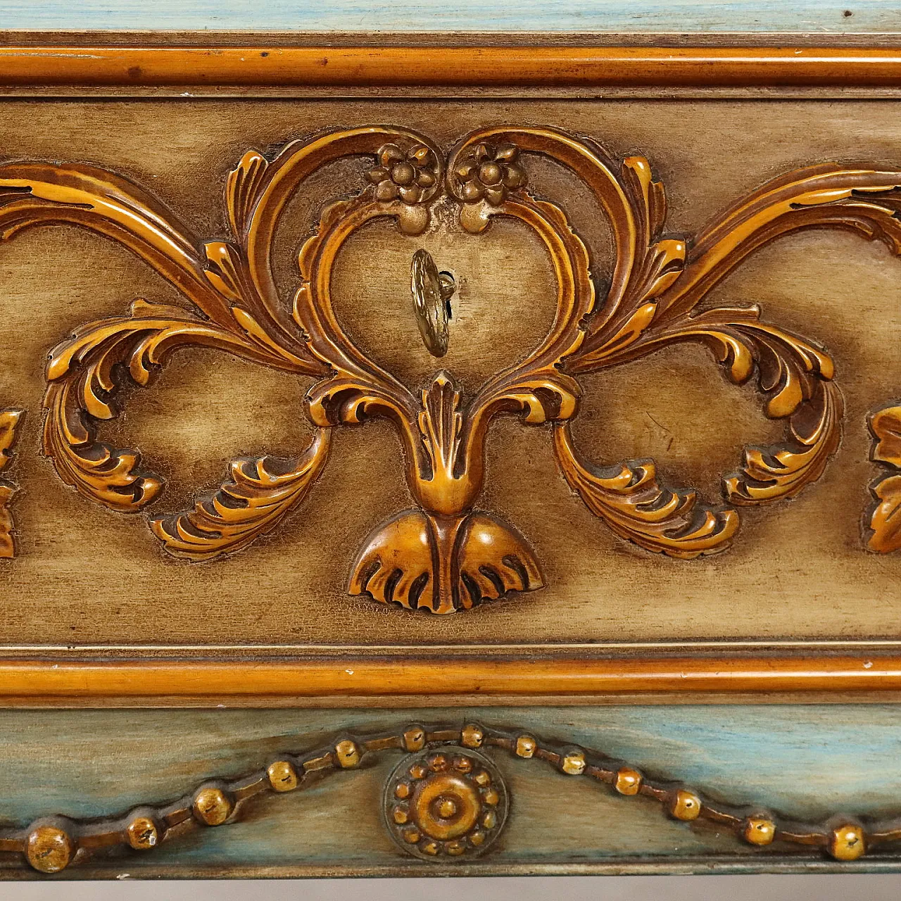 Chest of drawers in bronze and white marble, early 20th century 5