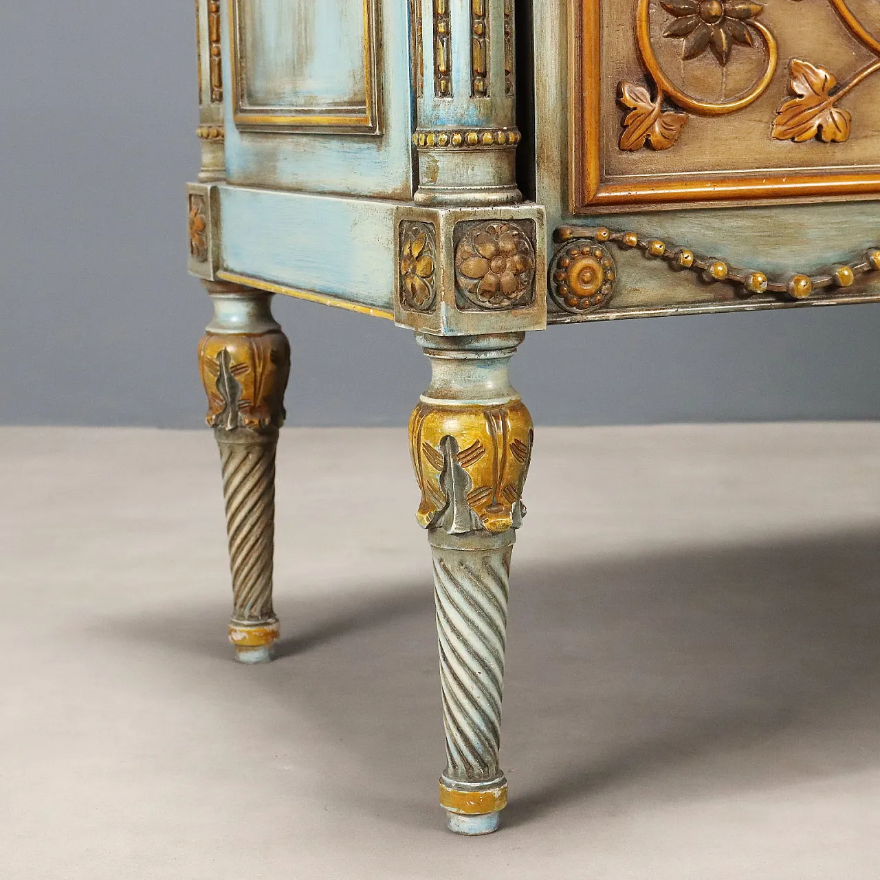 Chest of drawers in bronze and white marble, early 20th century 7