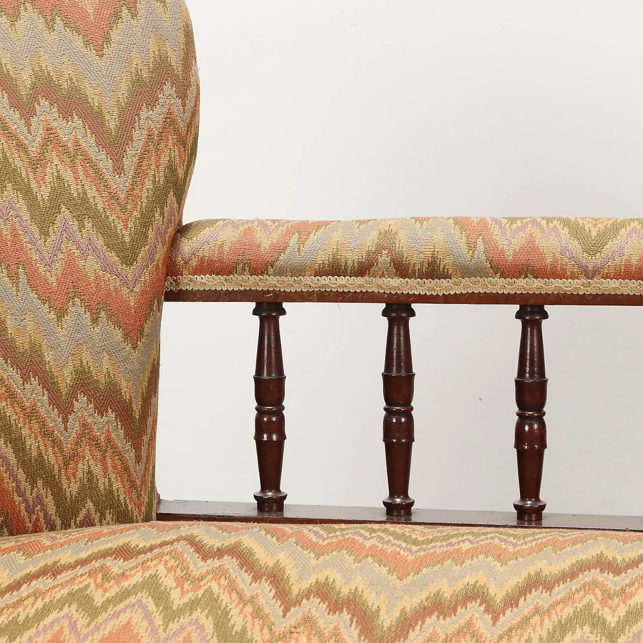 Louis Philippe fabric and mahogany sofa, 19th century 4