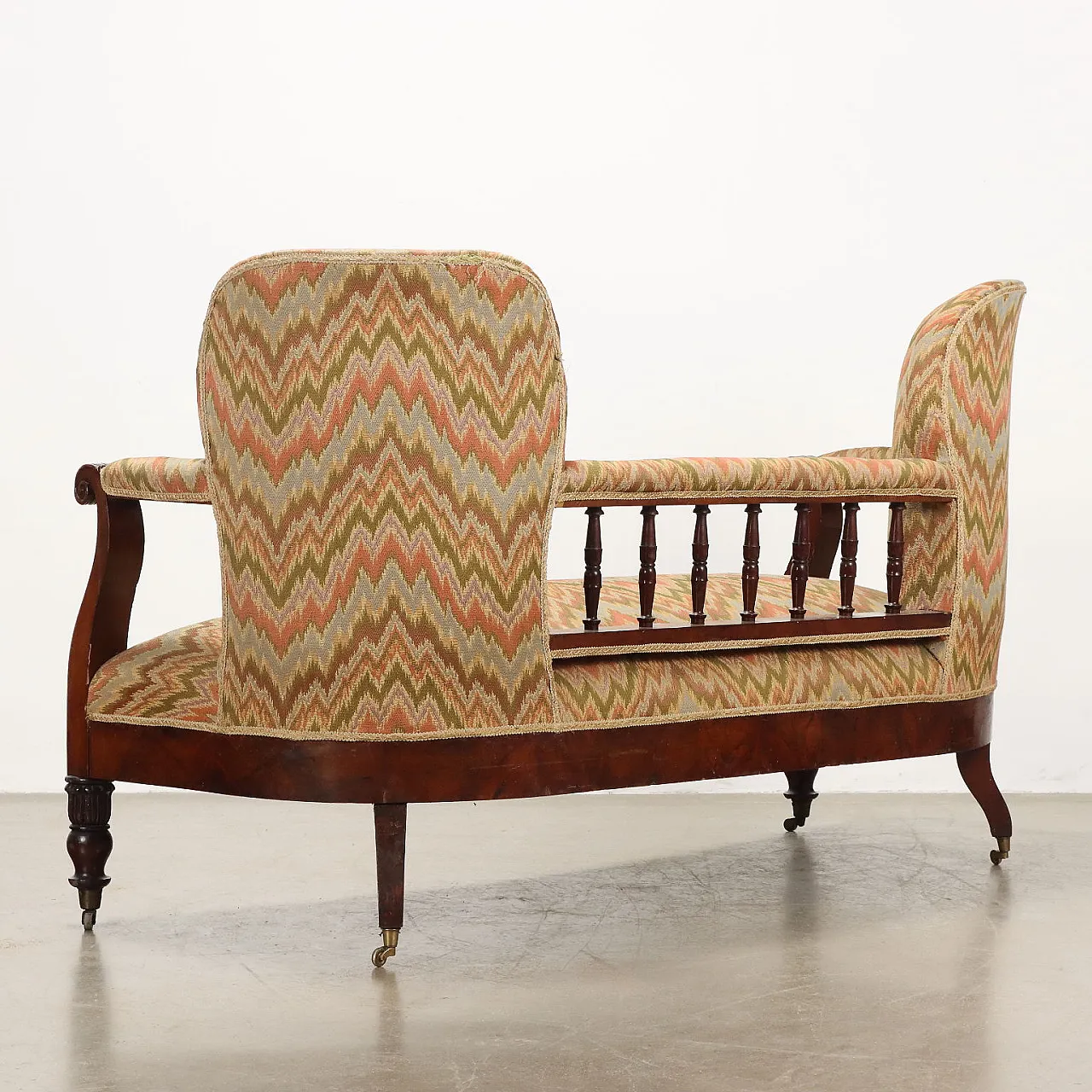 Louis Philippe fabric and mahogany sofa, 19th century 8