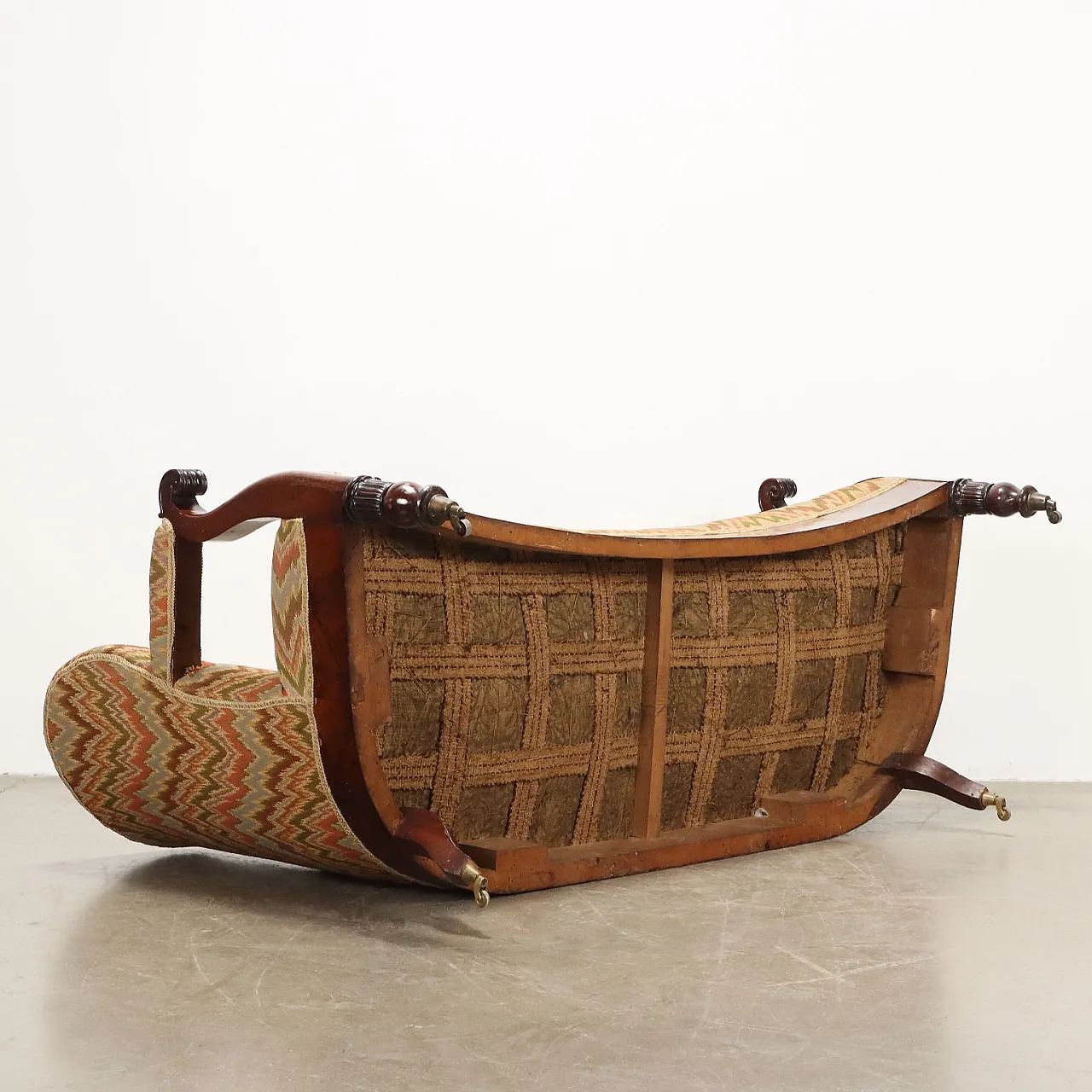 Louis Philippe fabric and mahogany sofa, 19th century 9