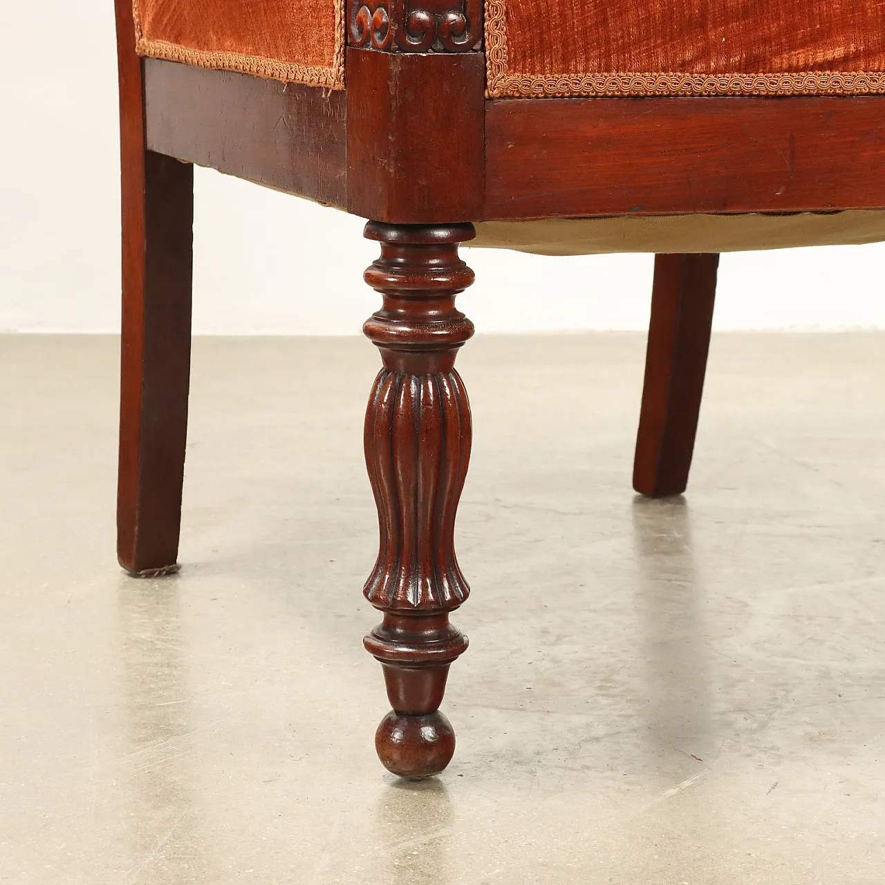 Coppia di poltrone Luigi Filippo, '800 6