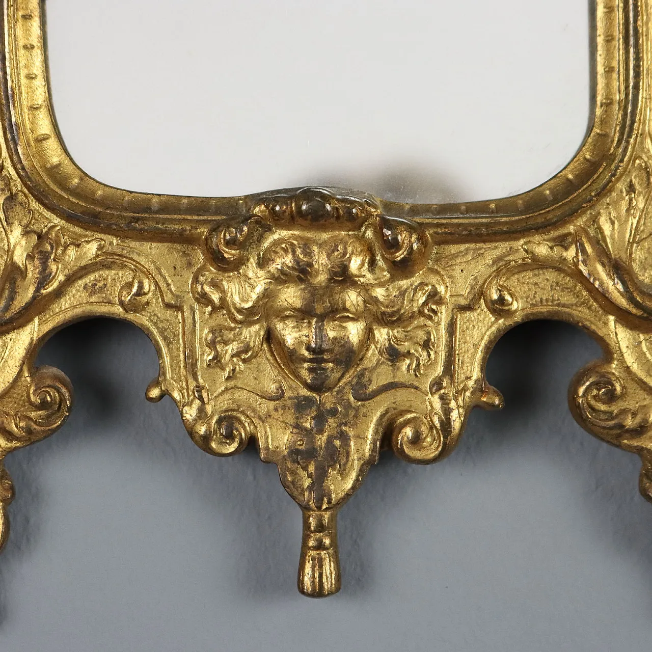 Coppia di ventoline con specchio in bronzo dorato, '800 7