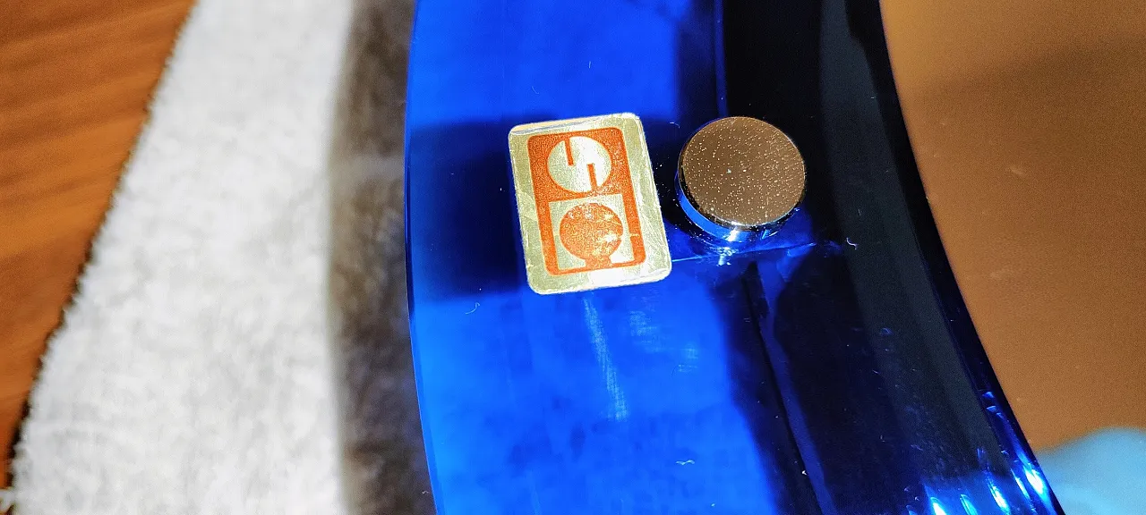 Specchio Ovale Sena Cristal blu oltremare, 1975 13