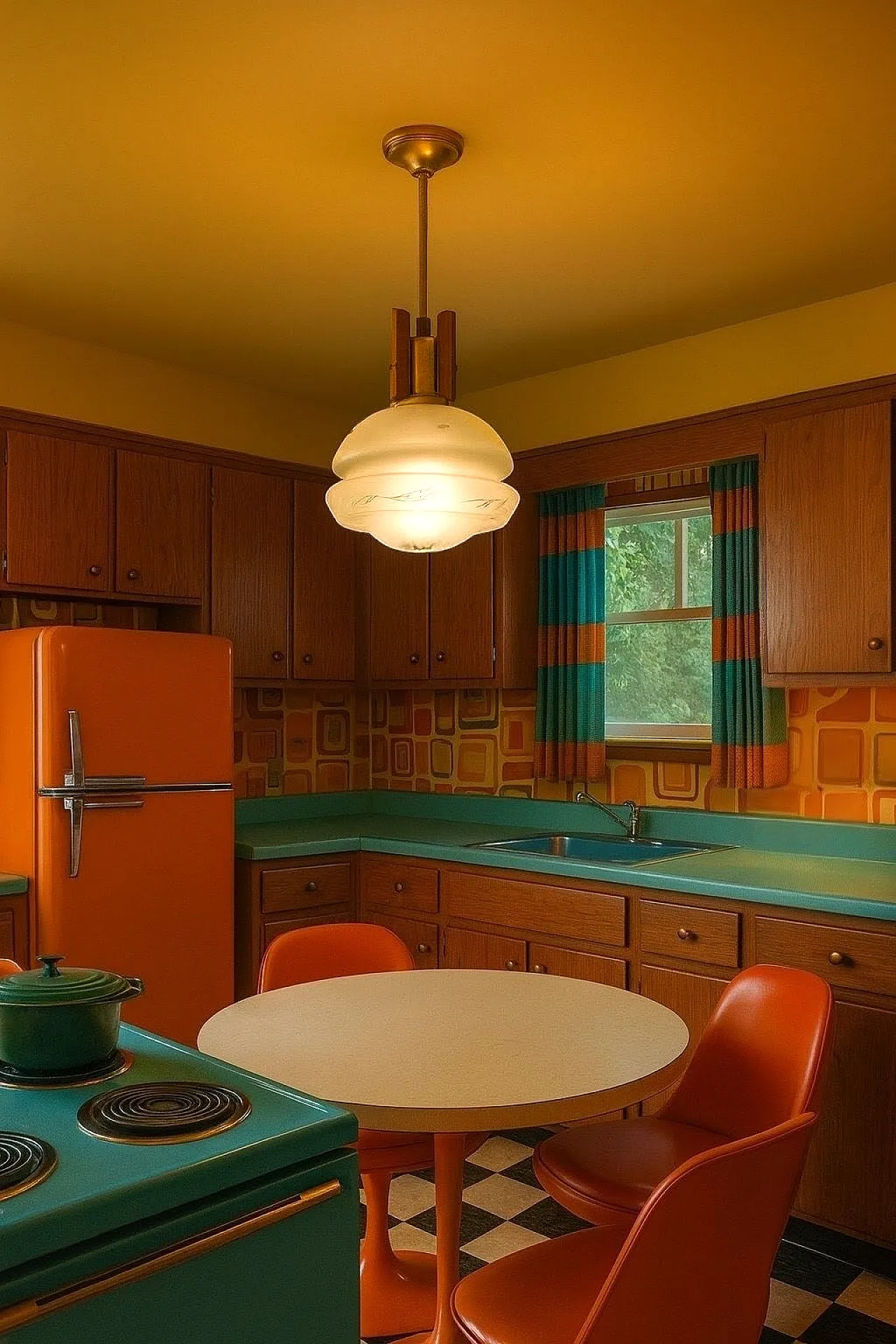 Chandelier moored glass, 70s 9