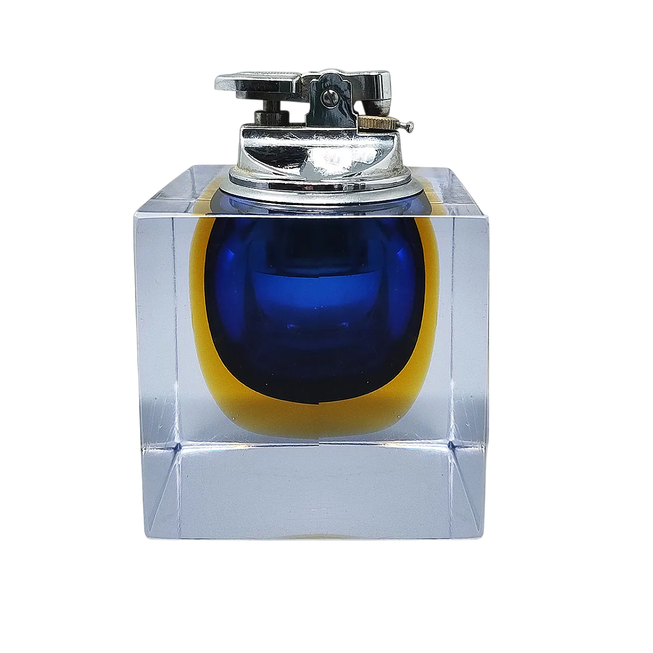 Table Llghter in Murano sommerso glass by Flavio Poli, 60s 11