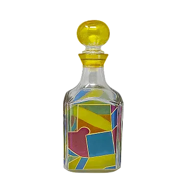 Luigi Bormioli decorative decanter or bottle, 1970s