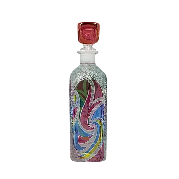 Decanter o bottiglia decorativa di Luigi Bormioli, anni '70