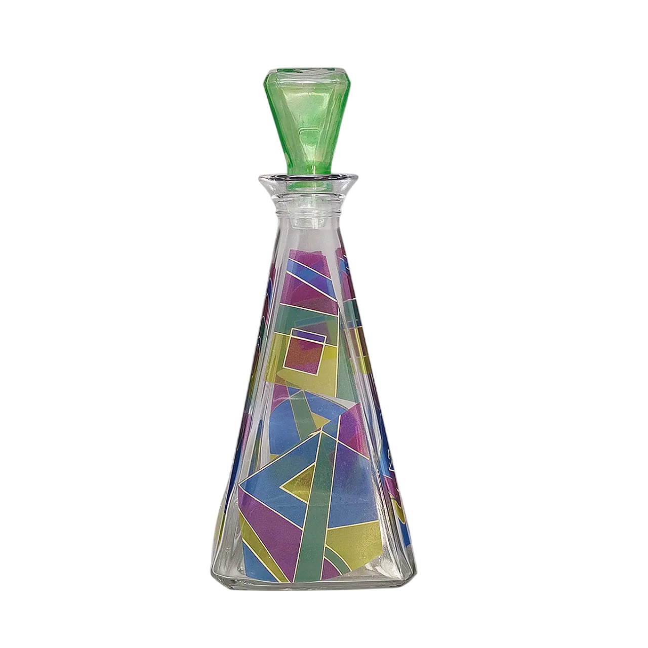 Decanter or Decorative Bottle by Luigi Bormioli, 1970s 8