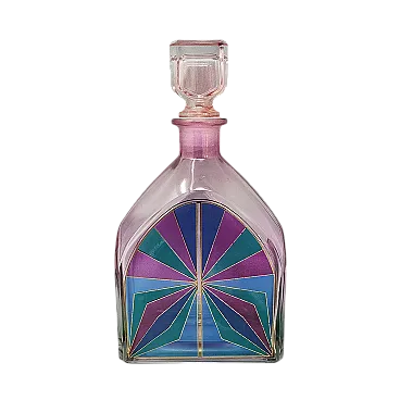 Decanter o bottiglia decorativa di Luigi Bormioli, anni '70