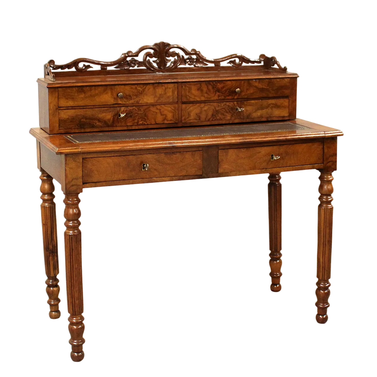 Louis Philippe desk in 19th century walnut 12