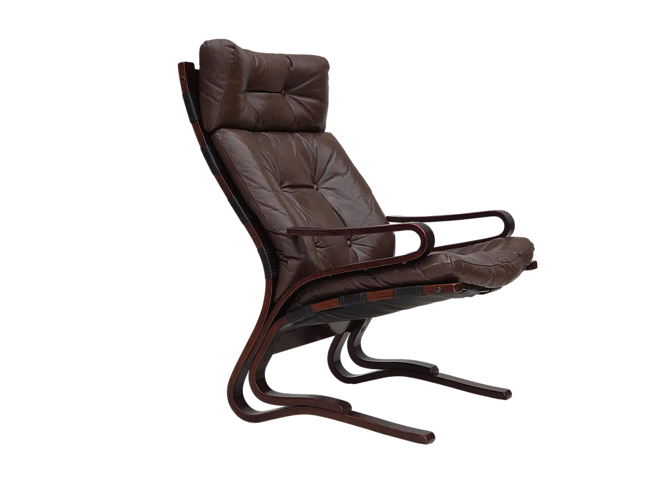 Poltrona lounge modello Kengu norvegese, anni '70 19