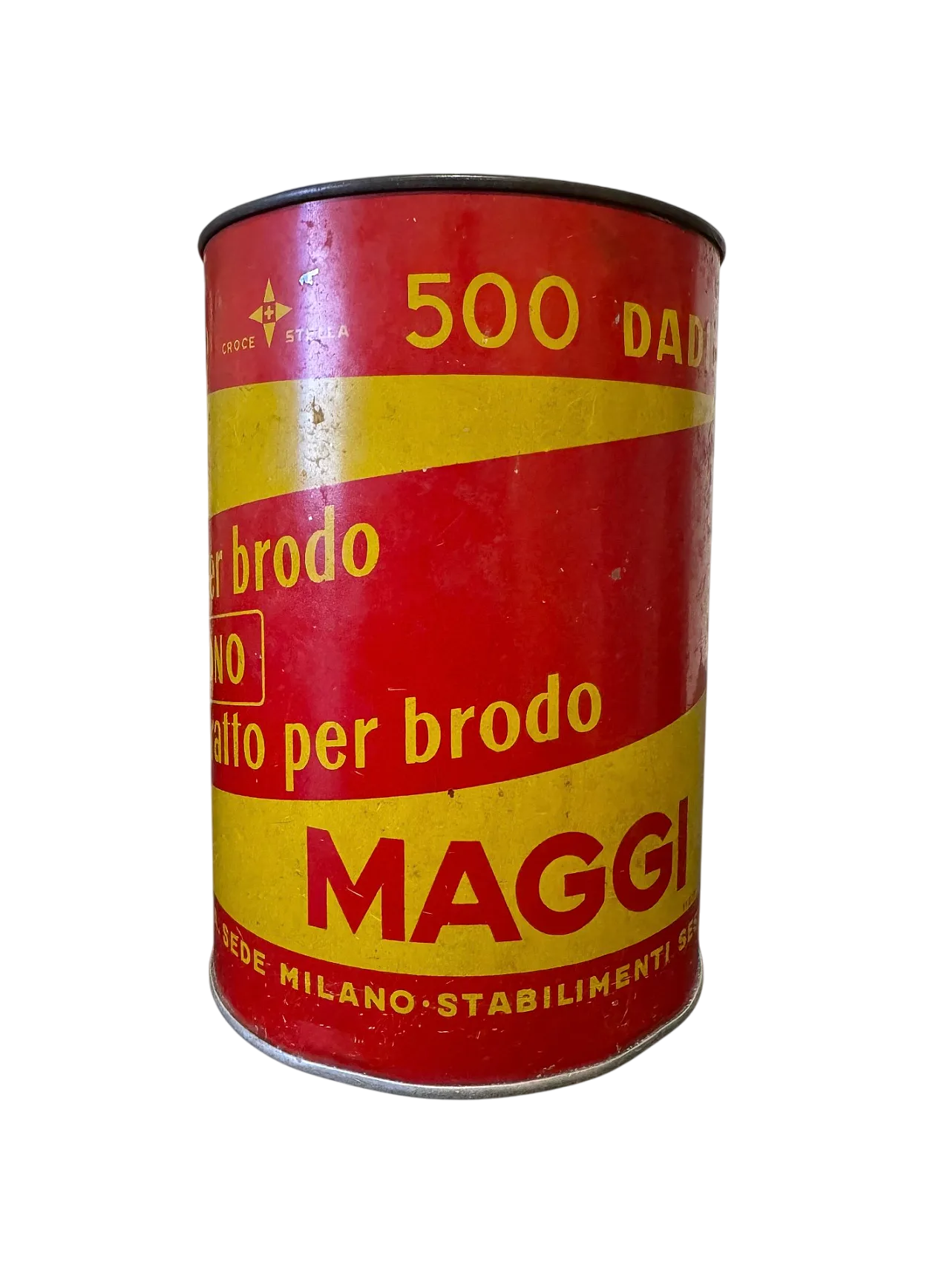 Tin of 500 Maggi stock cubes, 1960s 4