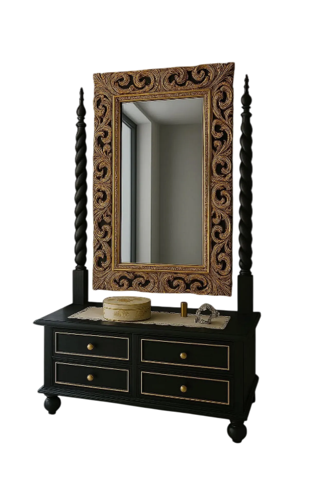 Louis Philippe mirror chest of drawers, 19th century 4