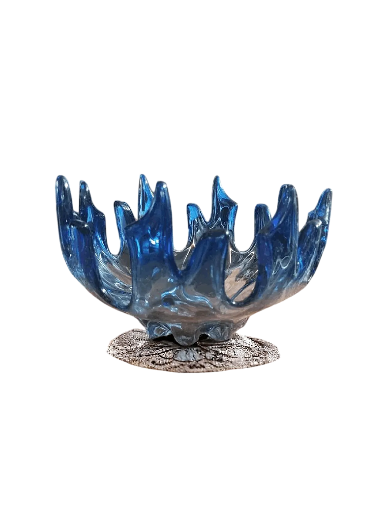 Ciotola Centrotavola in Vetro di Murano attribuita a Flavio Poli, anni '60 4