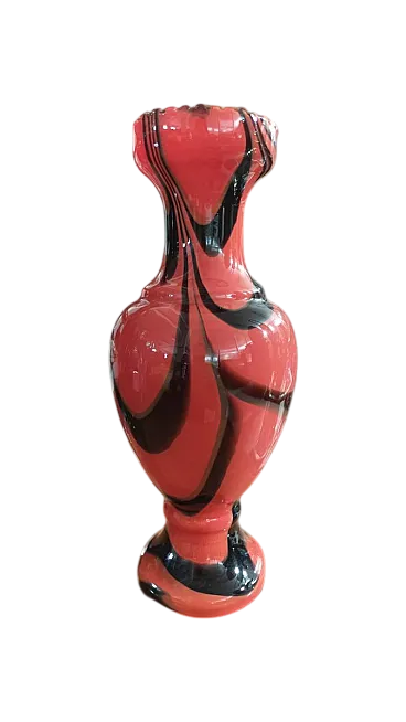 Vaso in vetro opalino attribuito a Carlo Moretti, anni '70