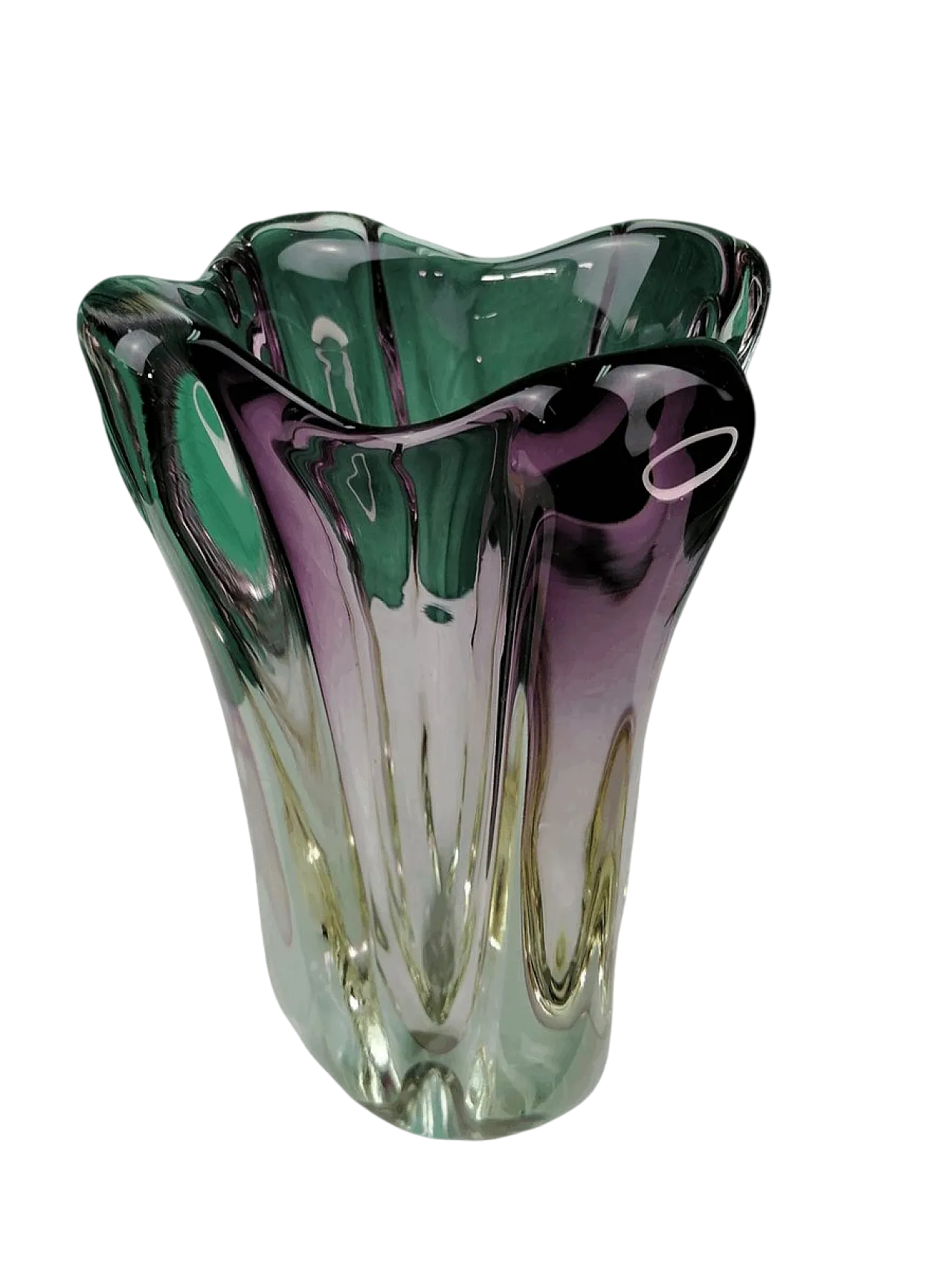 Vaso in Vetro di Murano attribuito a Seguso, anni '50 5