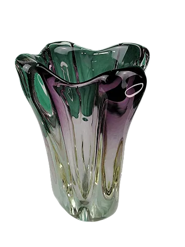 Vaso in Vetro di Murano attribuito a Seguso, anni '50