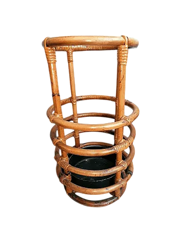 Portaombrelli in bambù Rush, anni '60