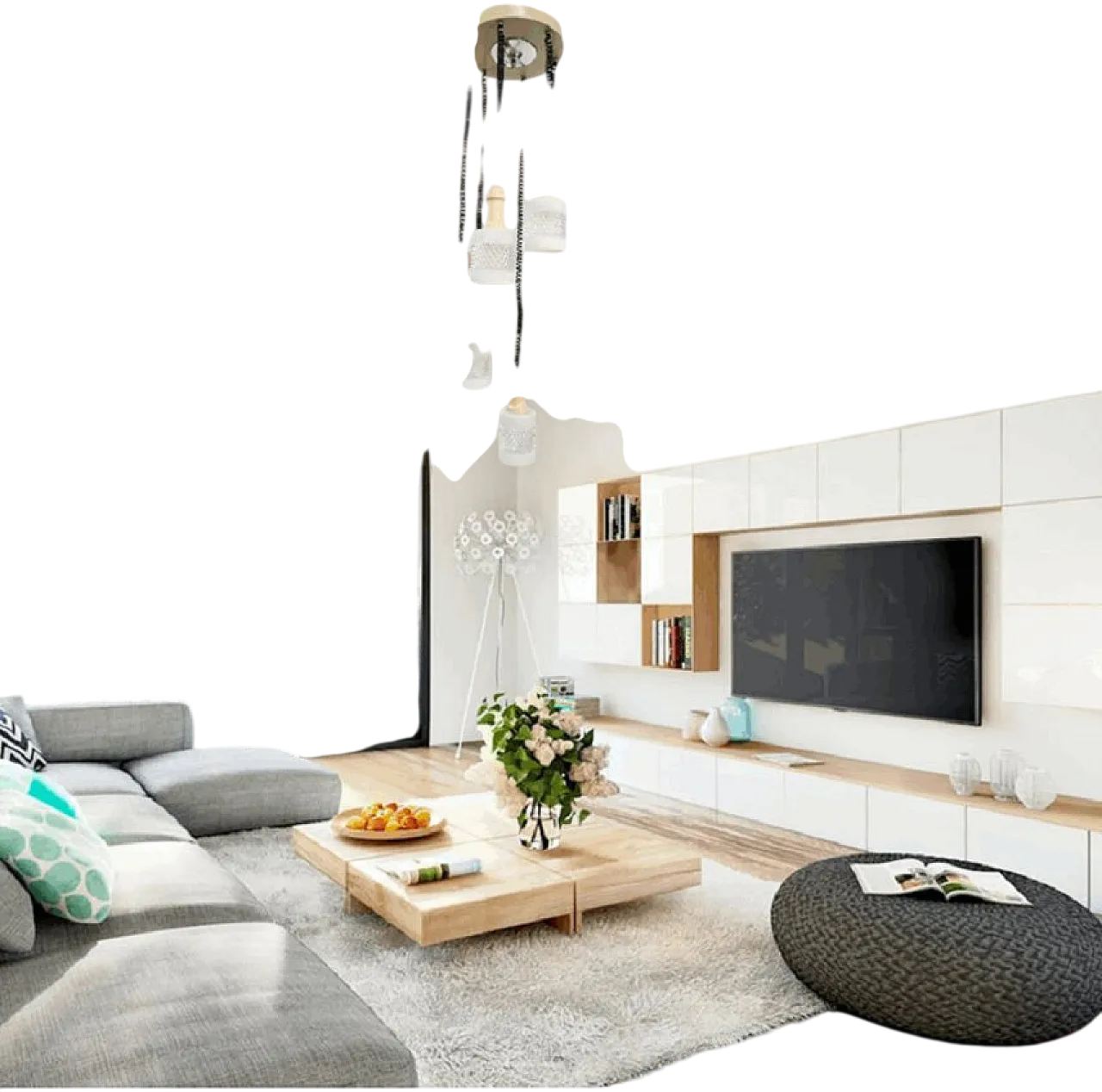 Lampadario Elicoidale in Vetro di Murano a 6 Luci, anni '60 7