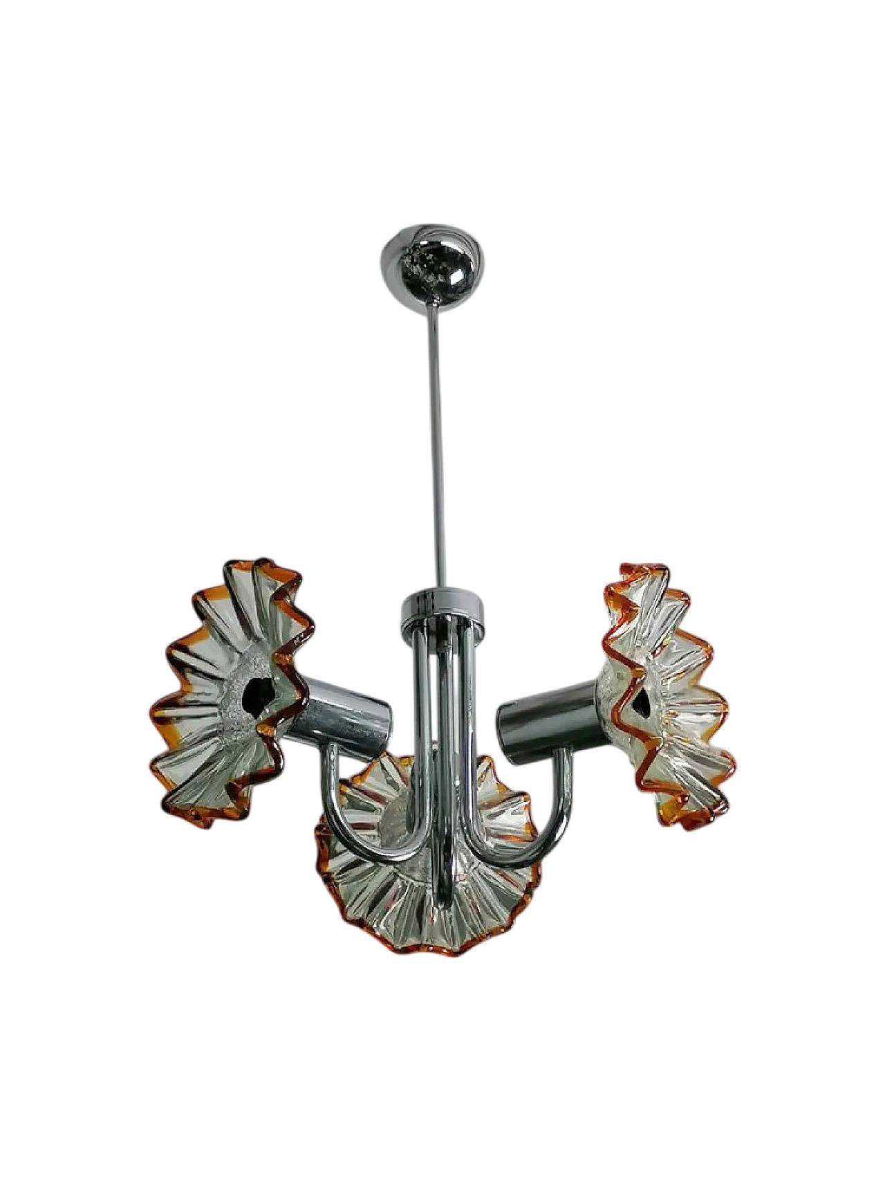 Lampadario di Murano di Mazzega, anni '70 5