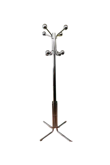 Appendiabiti Space Age in acciaio, anni '70