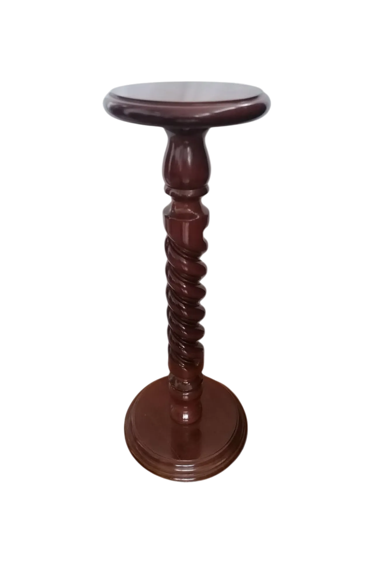 Colonna tortile a spirale in legno, anni '50 6