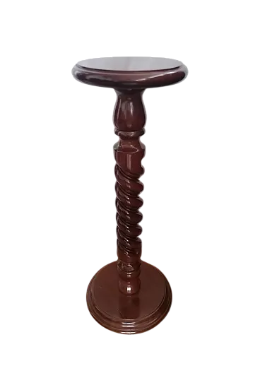 Colonna tortile a spirale in legno, anni '50