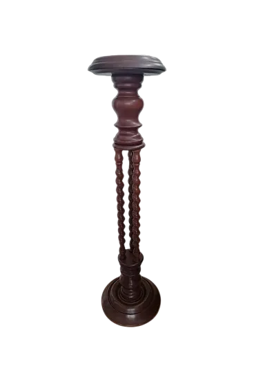 Colonna tortile a spirale in legno, anni '50