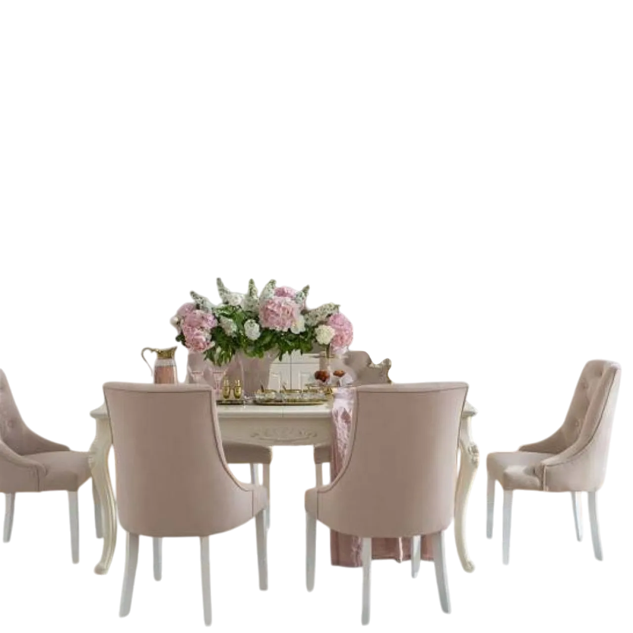 Lampadario a sei bracci placcato in argento, anni '40 7