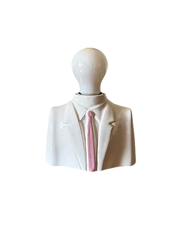 Lampada da tavolo postmoderna in ceramica, Italia 1980