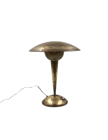 Midcentury brass table lamp, Italy, 50s