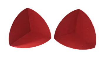 Coppia di fermalibri Kartell 4910 rossi