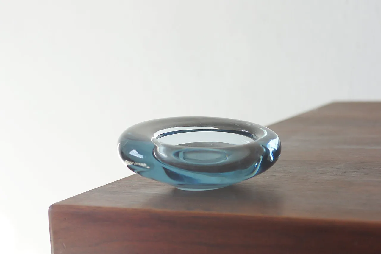 Scodella in vetro di Per Lütken per Holmegaard, anni '50 1