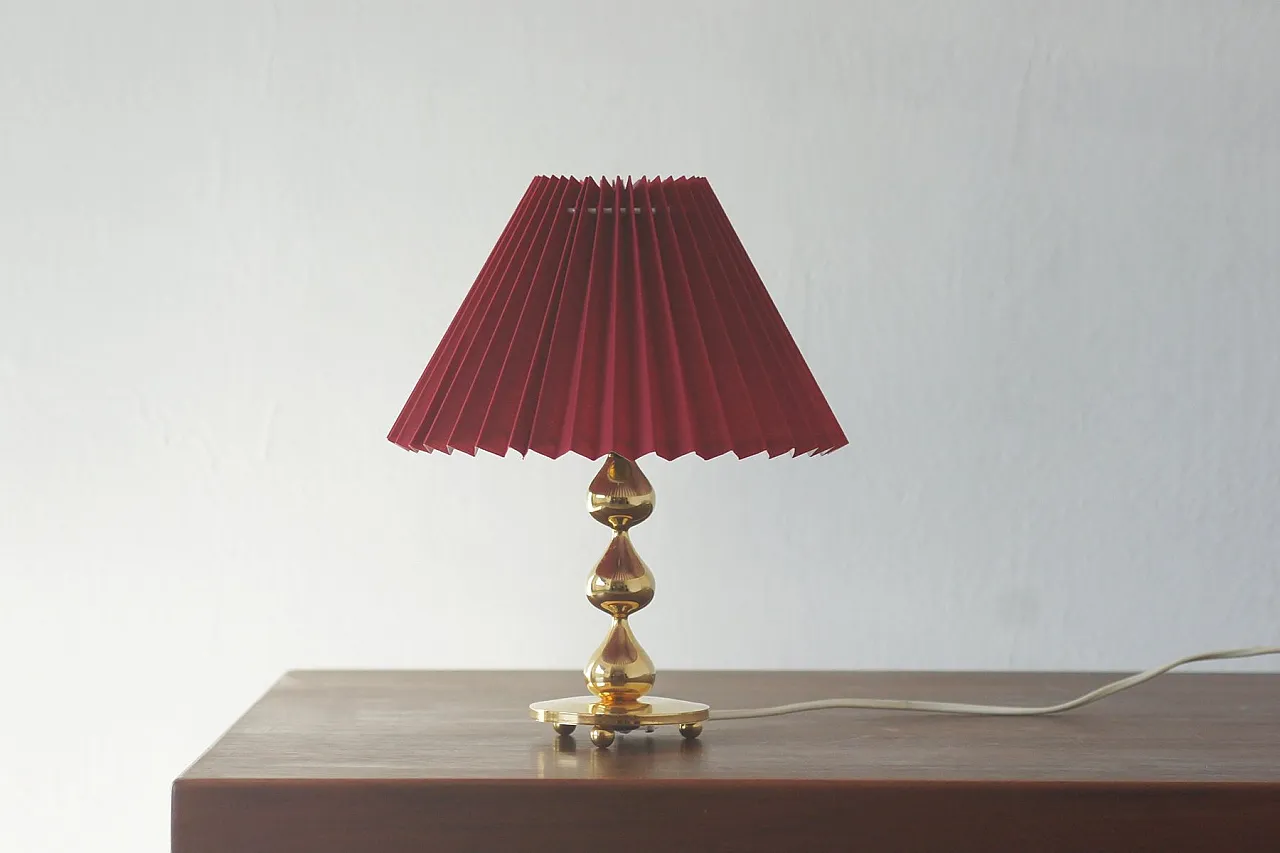 Teardrop table lamp by Hugo Asmussen, 1970s 1