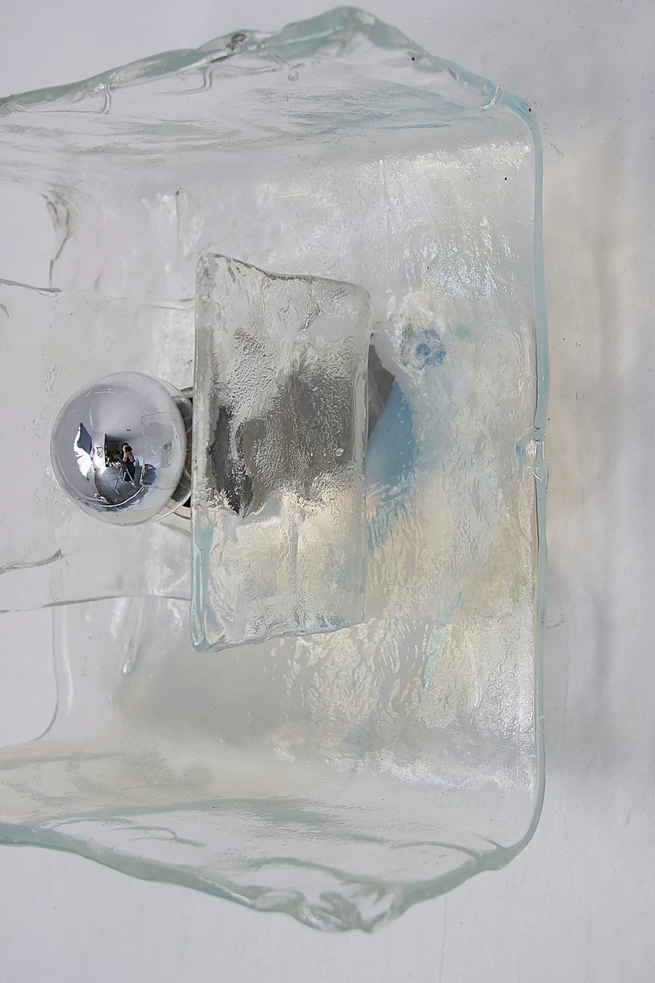 Coppia di applique in vetro di Murano di C.Nason per Mazzega, anni '70 5