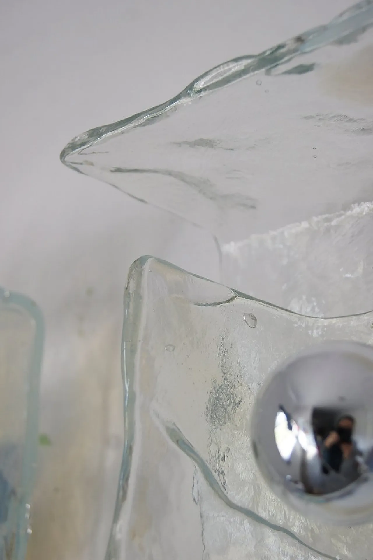 Coppia di applique in vetro di Murano di C.Nason per Mazzega, anni '70 6