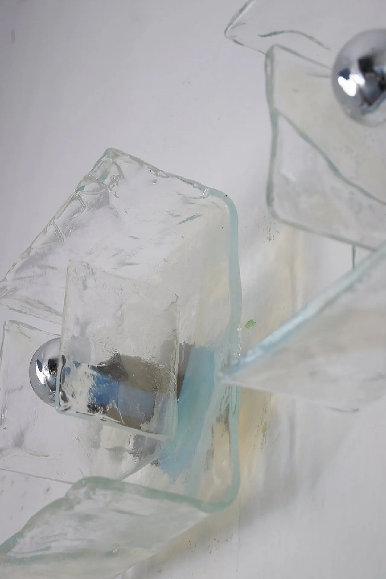 Coppia di applique in vetro di Murano di C.Nason per Mazzega, anni '70 7