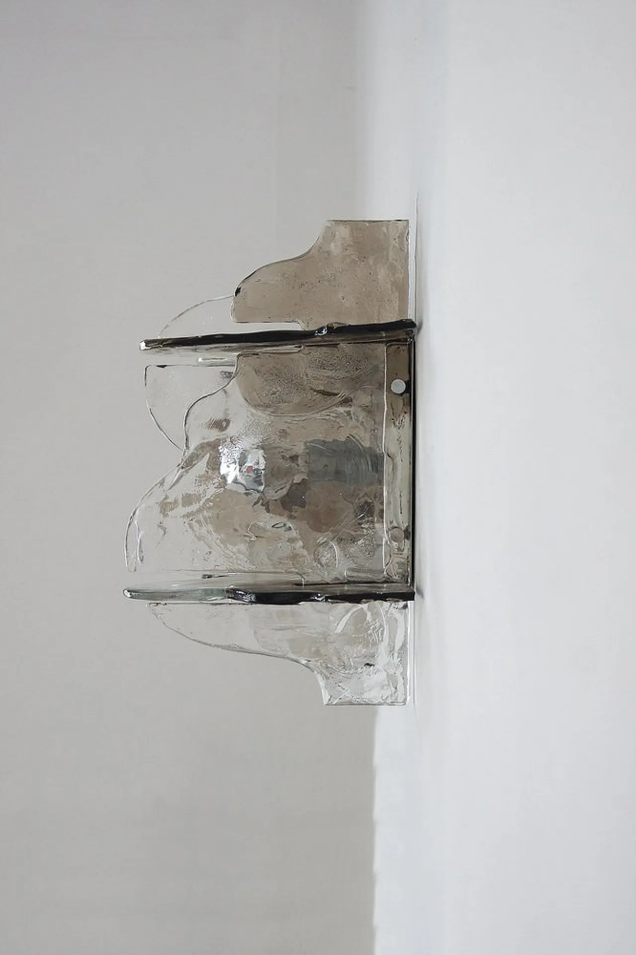 Pair of Murano glass wall lamps by Carlo Nason for Mazzega, 1970s 5