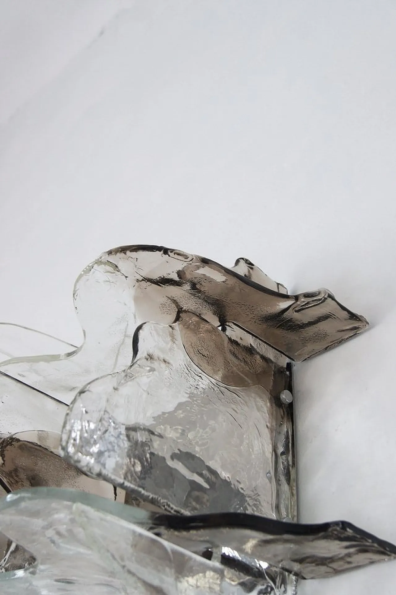 Pair of Murano glass wall lamps by Carlo Nason for Mazzega, 1970s 10