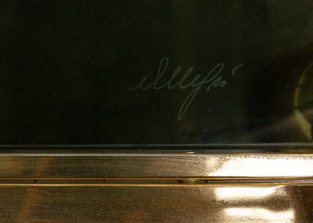 Carrello Bar Allegri in Ottone dorato, anni '60 10