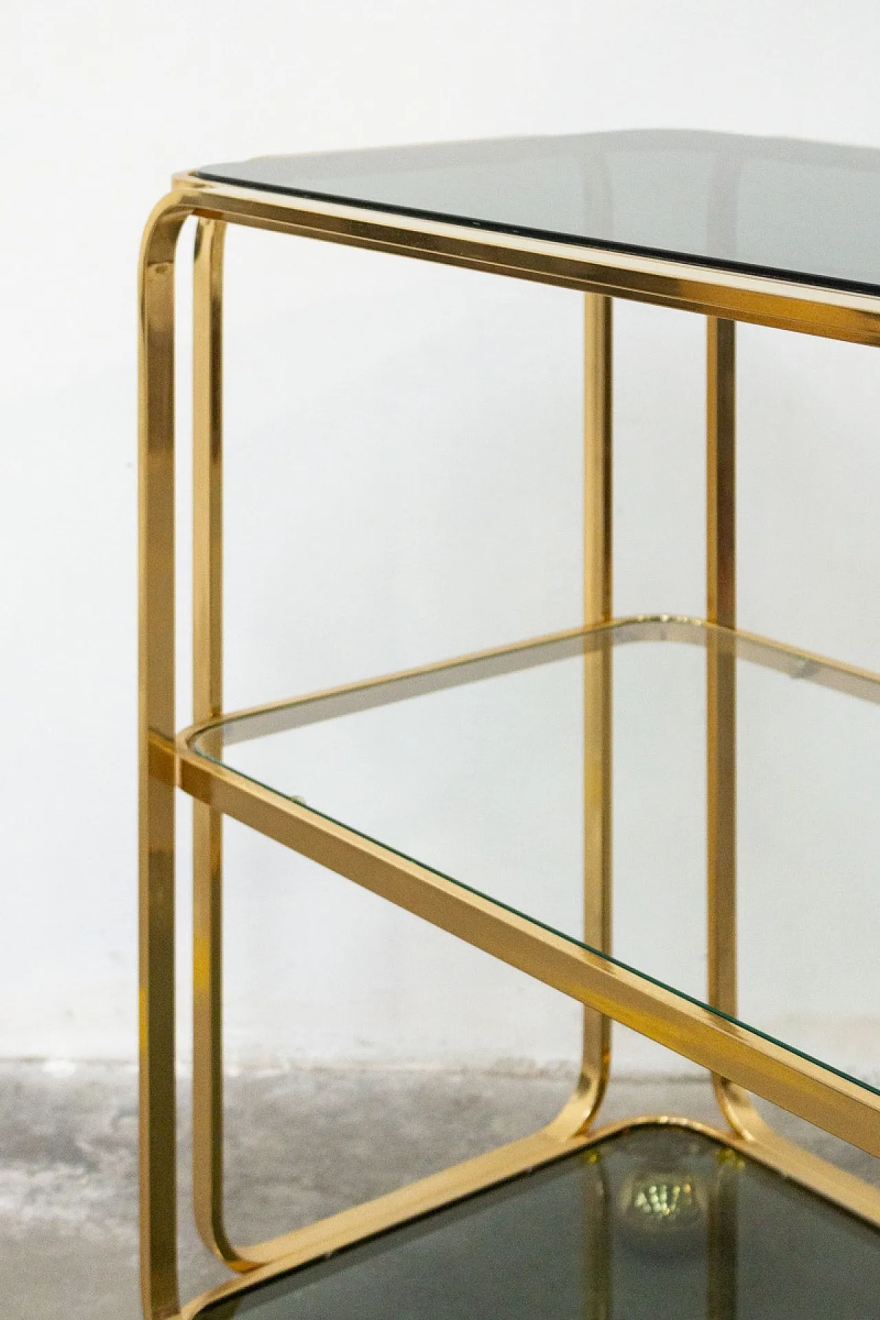 Carrello Bar Allegri in Ottone dorato, anni '60 13