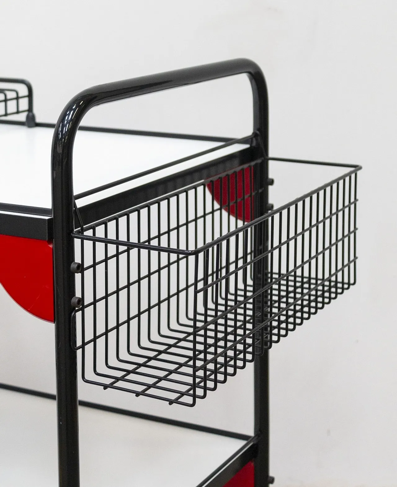Carrello in metallo laccato Casamania by Frezza, anni '80 7