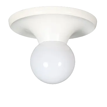 Lampada da soffitto/parete in alluminio smaltato, '900