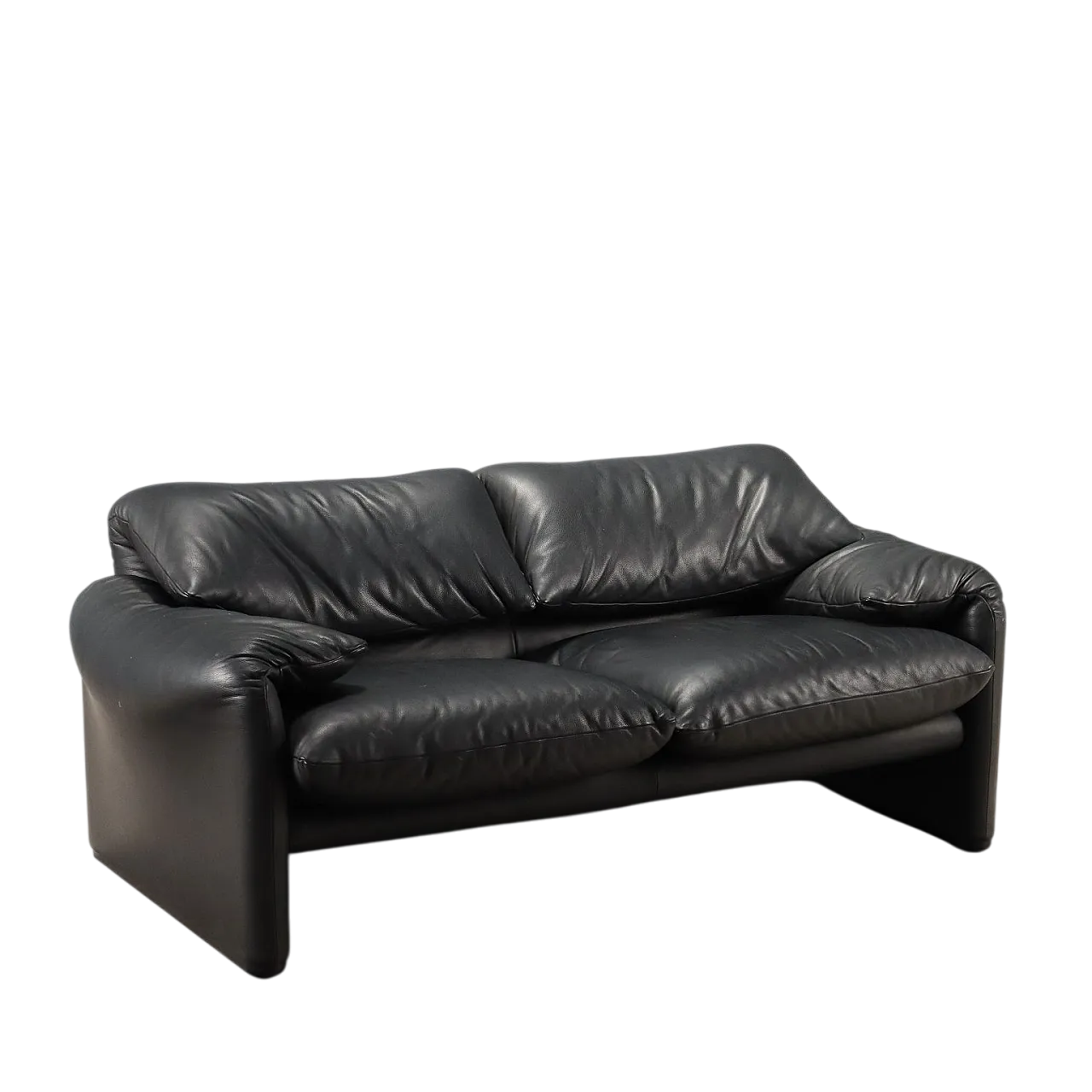 Sofa with foam padding and leather upholstery, 20th century 11