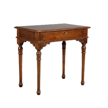Scrittoio in olmo e mogano, '800
