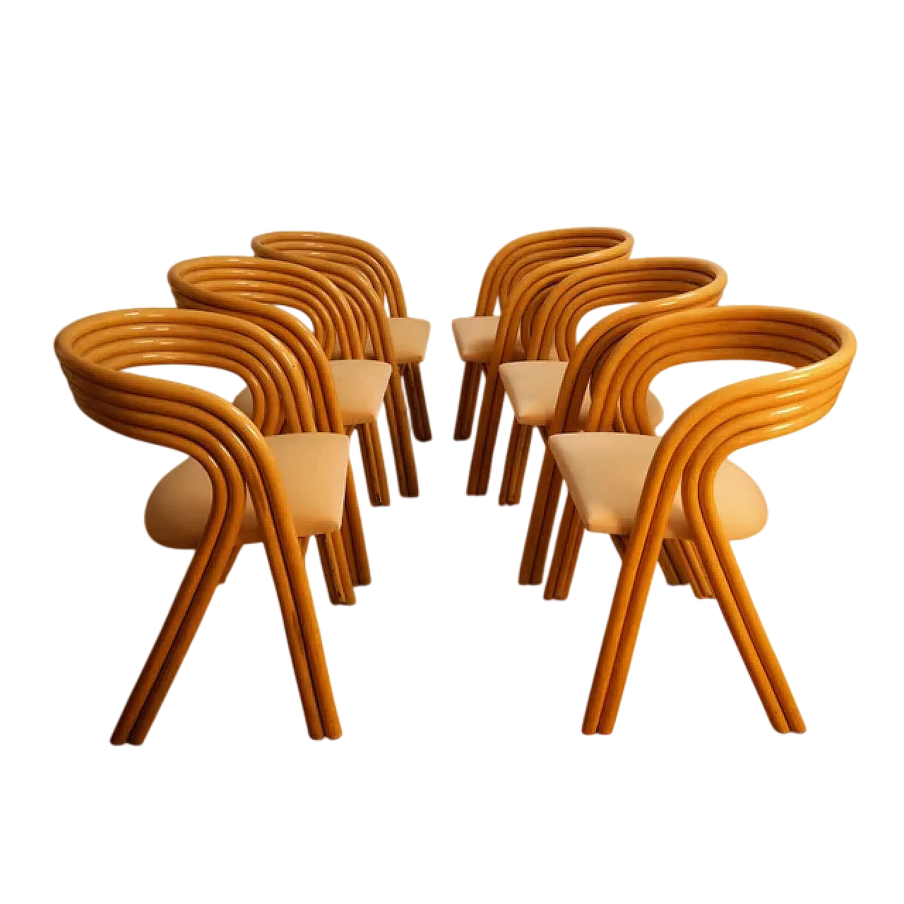 6 Sedie da pranzo di Axel Enthoven per Rhoe, anni '70 8