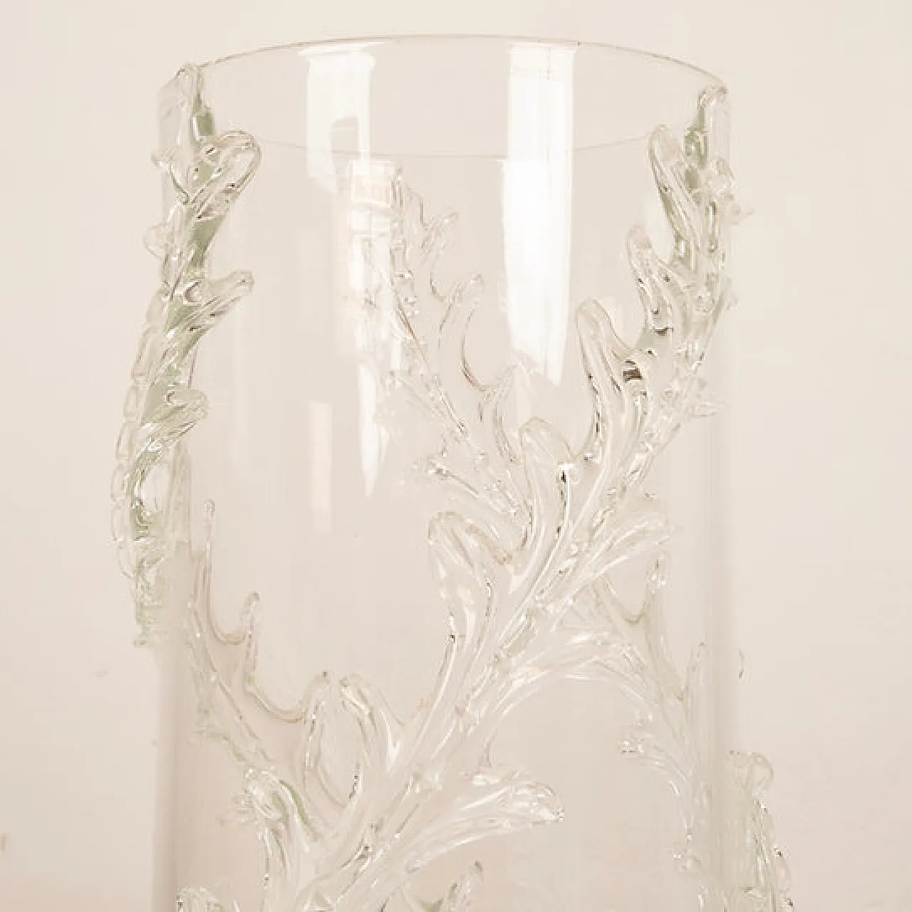 Monumental Feathered Vase by Barovier and Toso, 1940s 2